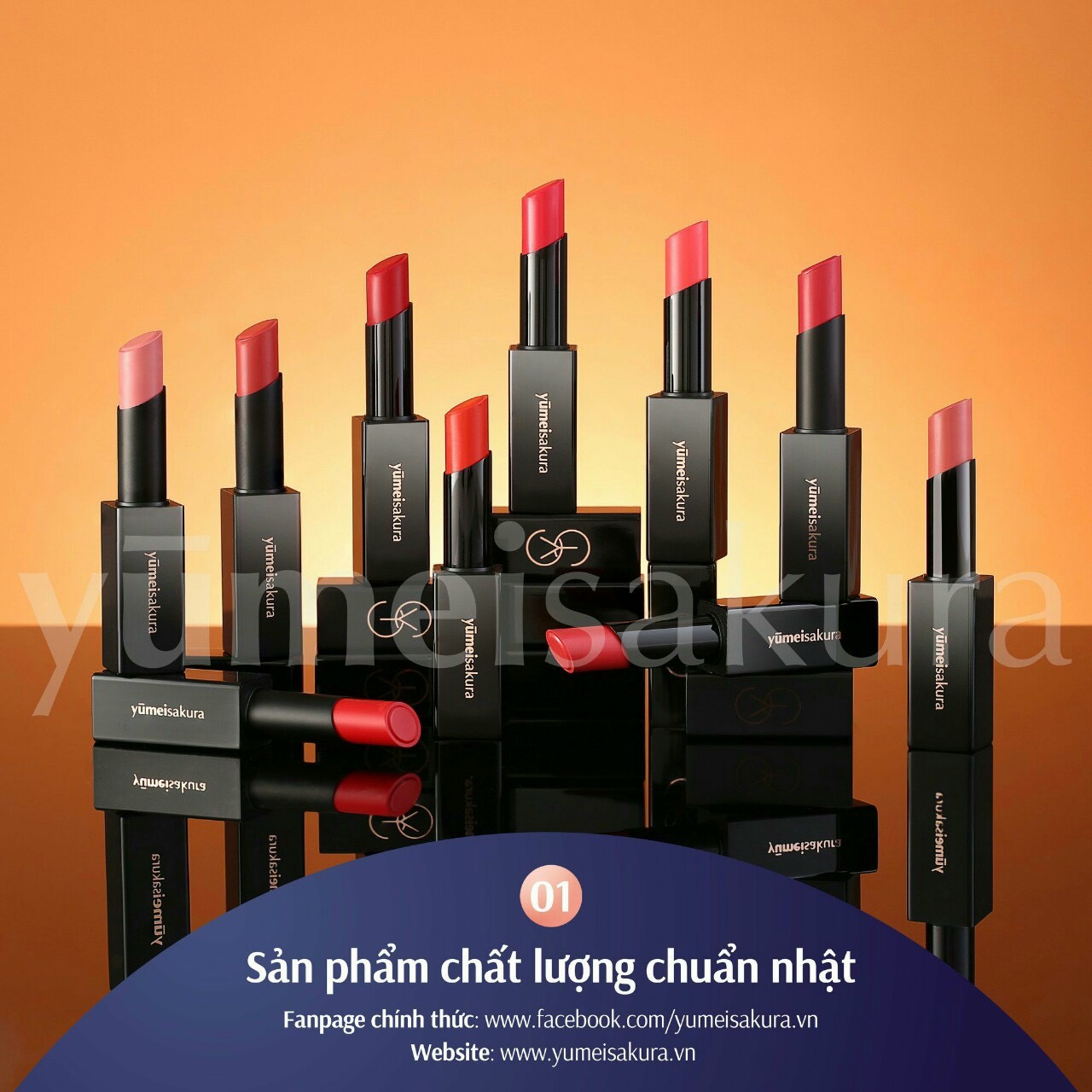 [HCM][Chính Hãng] Son môi yumeisakura collagen khoá màu căng mọng