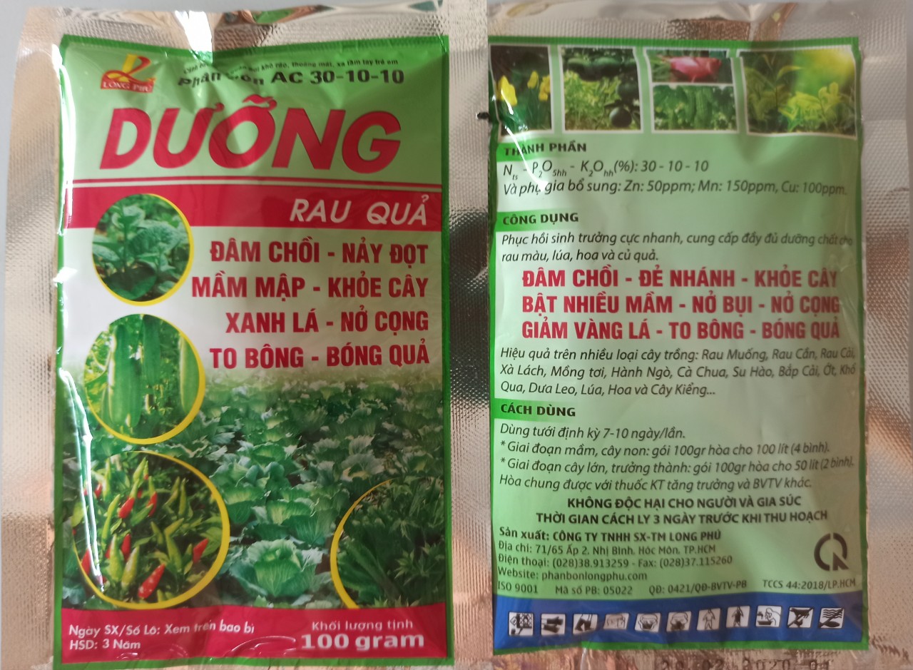 PHÂN BÓN AC 30-10-10 - DƯỠNG - Gói 100g