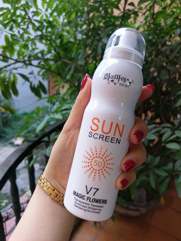 ]Bộ 2 Chai Xịt Hàn Quốc Sun Screen V7 - Mẫu mới