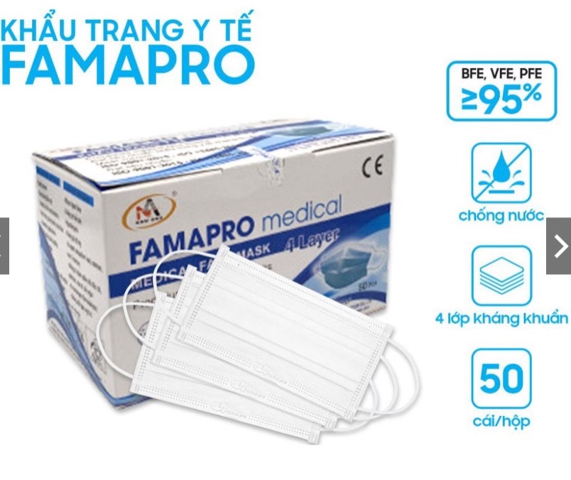 khẩu trang y tế FAMAPRO 50 cái