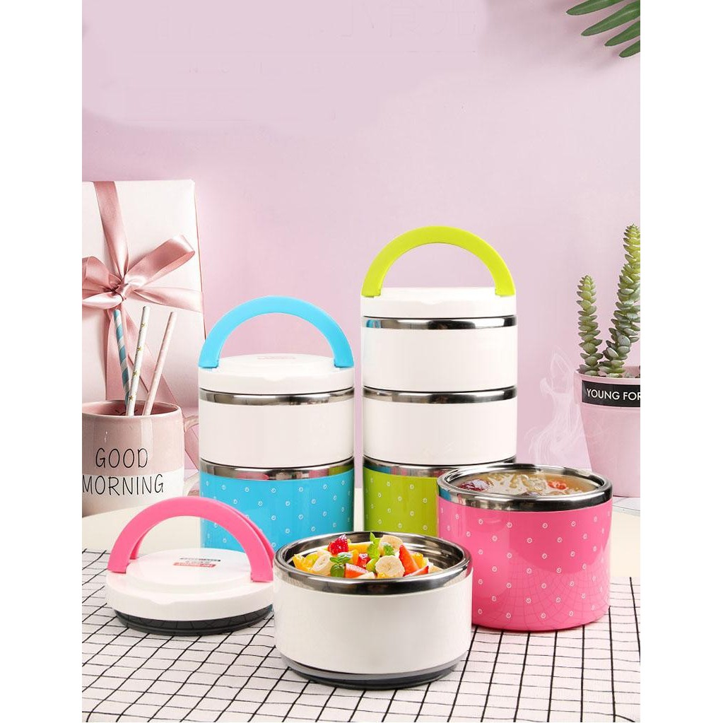 Boxes for rice 3 floor-safety health (polka dots)