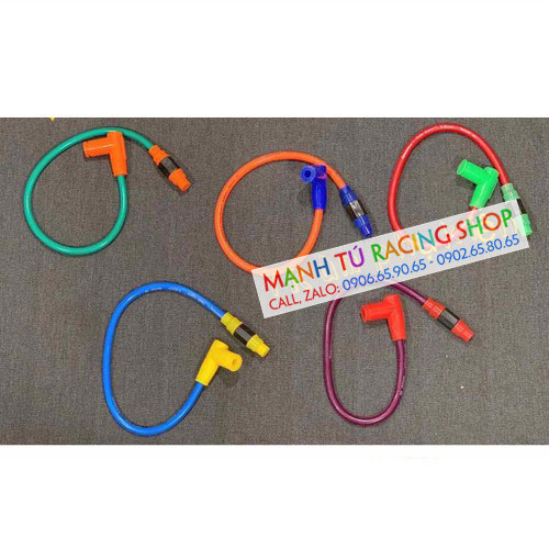 Dây + chụp bugi tăng áp màu - PhuTungVip