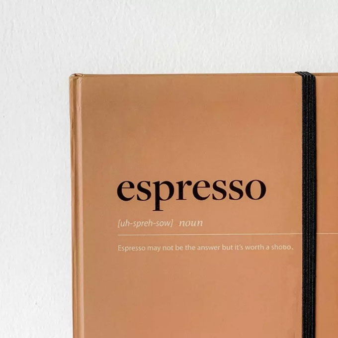 Quà Valentine -  Sổ tay Crabit ruột chấm Dot grid - Espresso