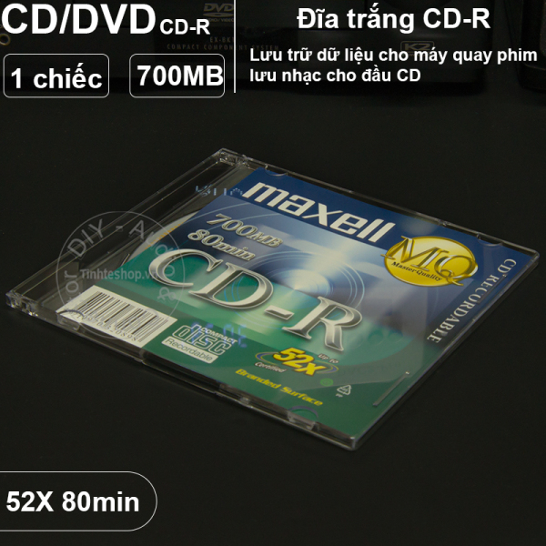 Bảng giá Đĩa trắng Đĩa CD 700MB 80min 52X Maxell 1 chiếc Phong Vũ