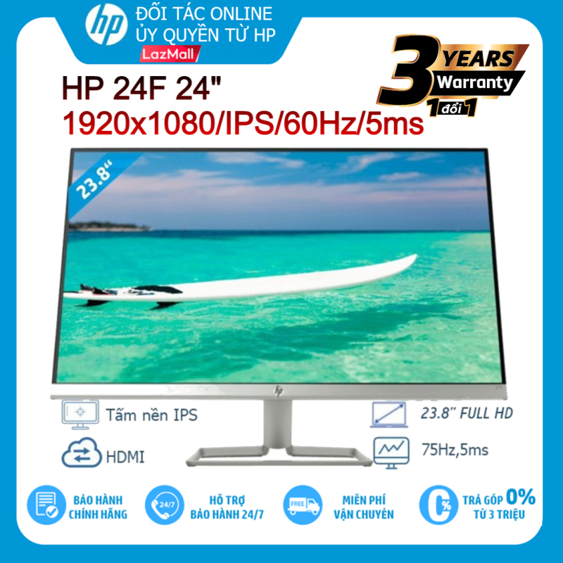 Bảng giá Màn Hình LCD HP 24F 24 1920x1080/IPS/60Hz/5ms - Hàng chính hãng new 100% (BH 36T) Phong Vũ