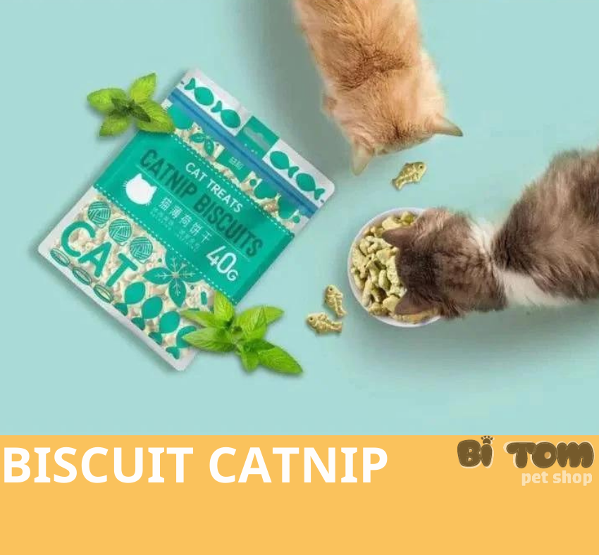 BÁNH THƯỞNG CHO MÈO CATNIP BISCUITS 40G