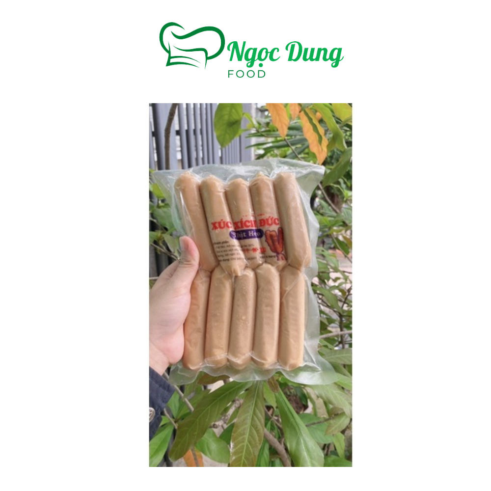 Xúc xích đức thịt heo bịch 500gr (giao tphcm)