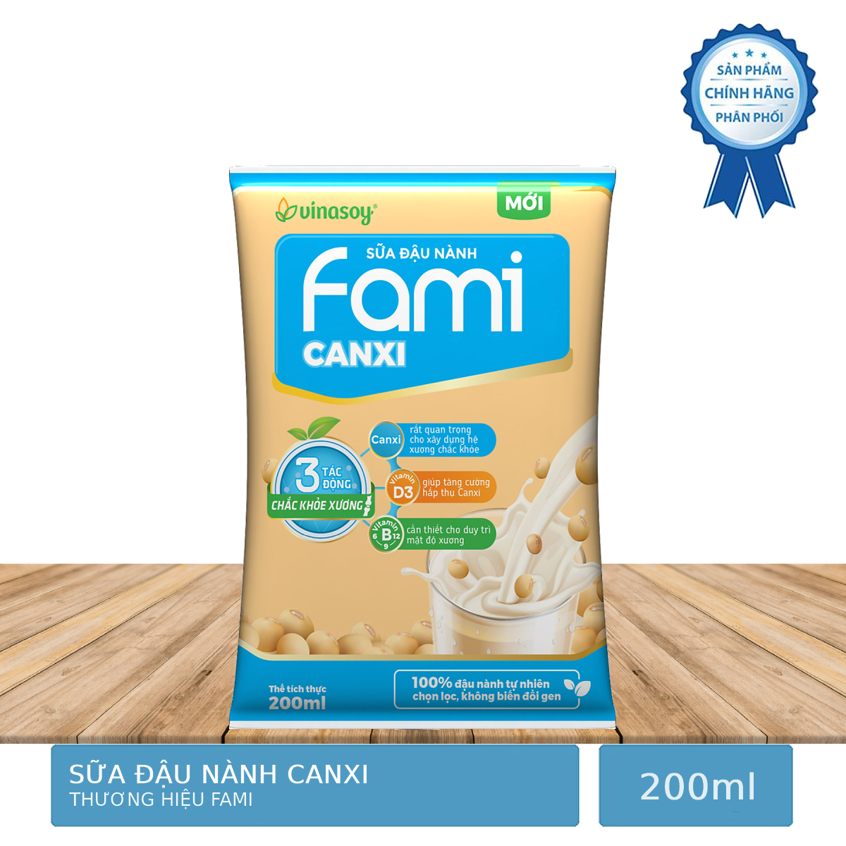 Sữa Đậu Nành Fami Canxi - Vinasoy 200ml