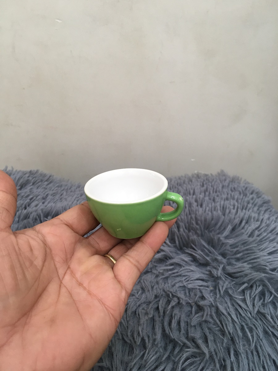 Tea Cup with Handle 5X3.5 cm - Cuong Phat Ceramics - High Quality Vietnamese Product