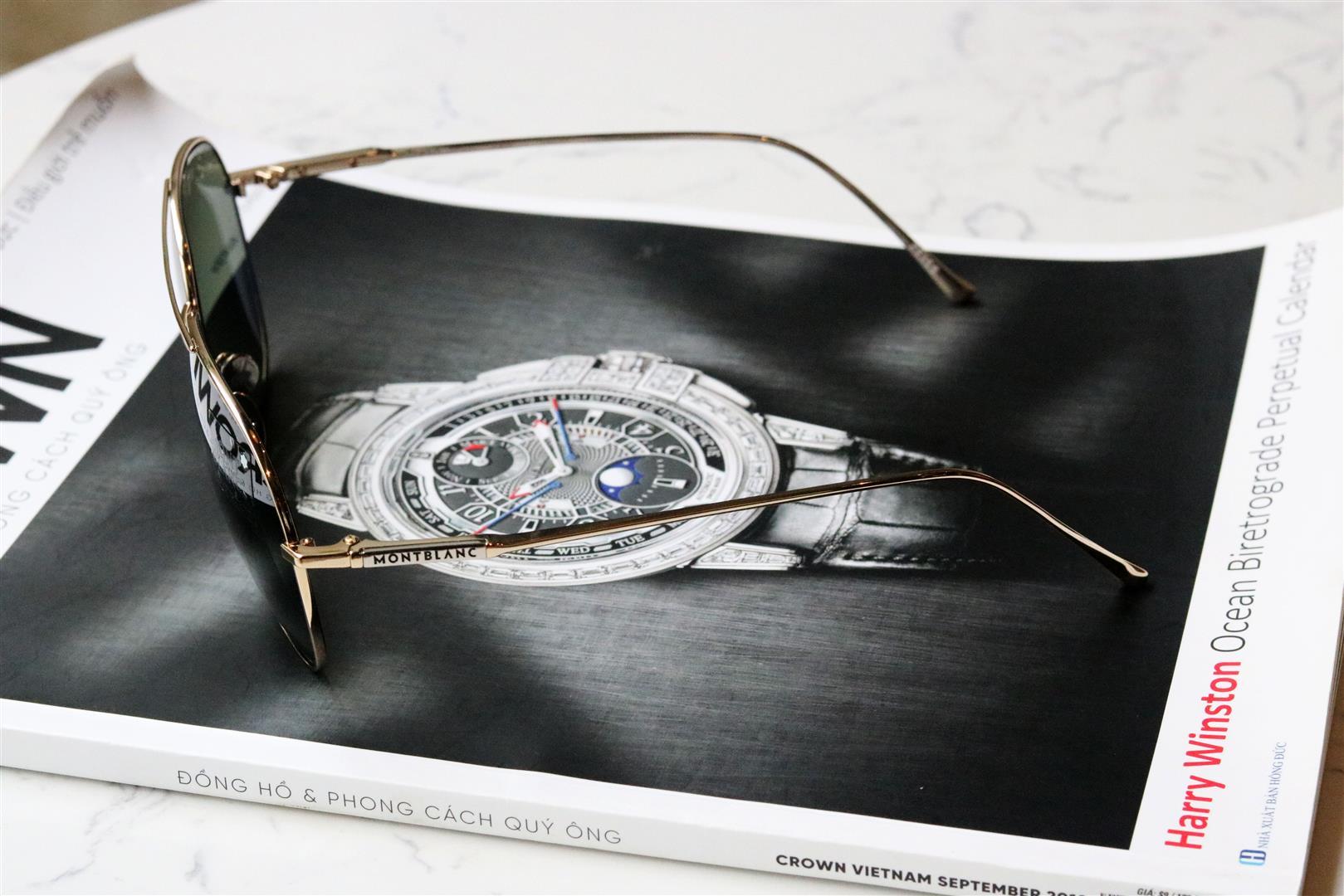 Kính mắt MONTBLANC Green Aviator MB657S 32Q 61