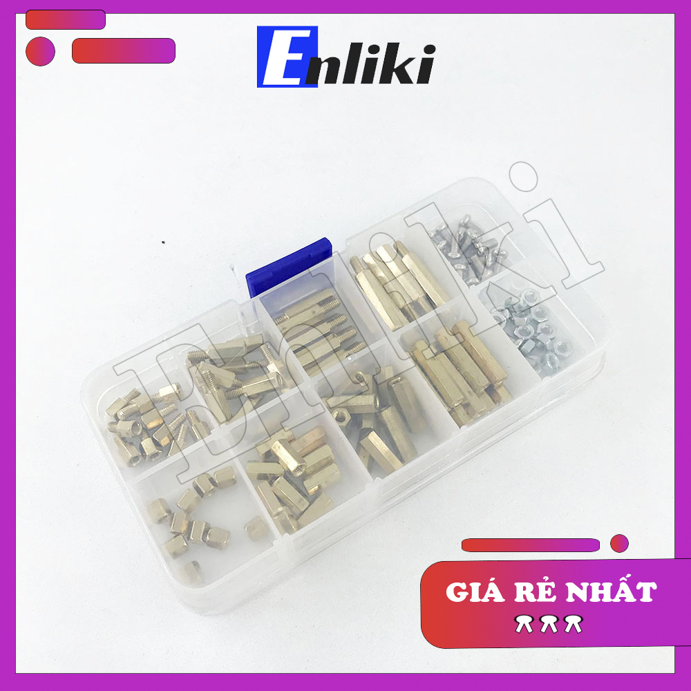 COMBO Cọc Đồng M3+Bu Lông+Đai Ốc (120 cái)