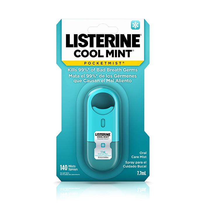 Xịt Thơm Miệng Listerine Pocket Mist (2x7.7ml) - Cool Mint