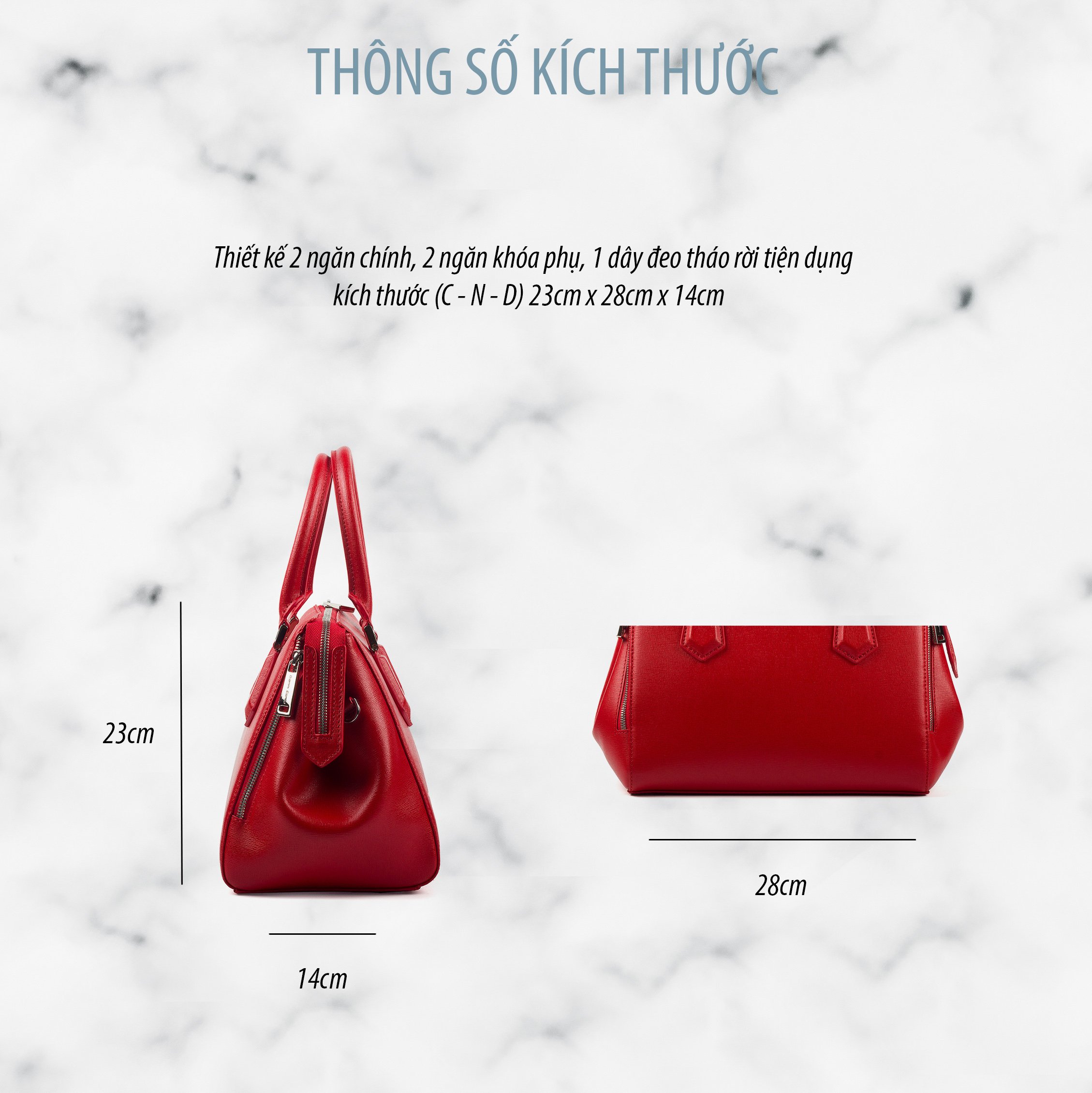 Túi Nữ Công Sở Gianni Conti Italy - 493204RED