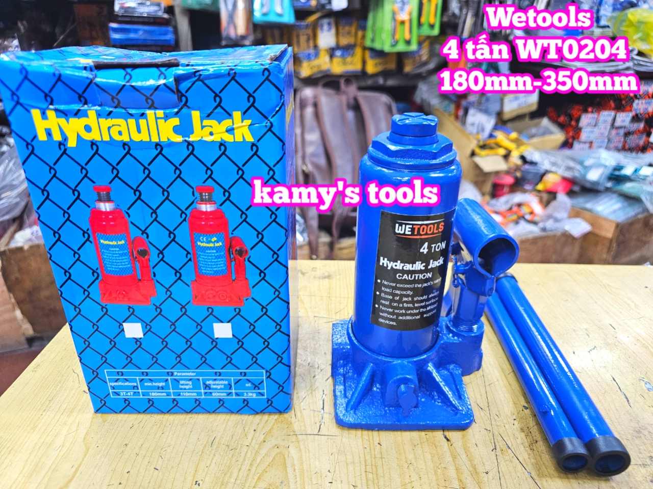KÍCH CON ĐỘI THỦY LỰC 4 TẤN (CON ĐỘI THỦY LỰC, KÍCH THỦY LỰC)