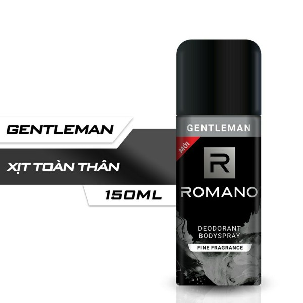 Xịt Ngăn Mùi Toàn Thân Romano Gentleman 150ml (mẫu mới)