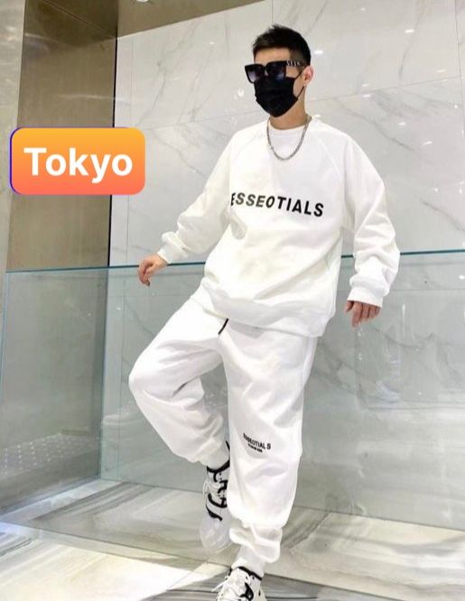 SÉT ĐỒ BỘ NAM NỮ HOODIE SWEATER NAM NỮ ESSENTIALS CHẤT THUN NỈ DÀY DA CÁ CHỐNG LẠNH NẮNG, NÓNG ĐÔNG HÈ UNISEX MẶC ẤM ÁP - TOKYO FASHION