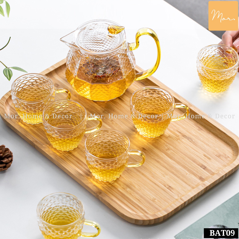 Bộ ấm trà thủy tinh chịu nhiệt  -