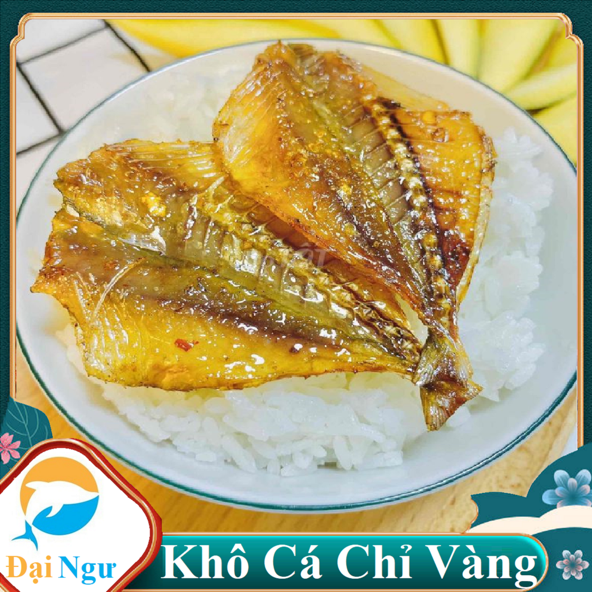 500GR  KHÔ CÁ CHỈ VÀNG NGON TO làm quà SIÊU SANG