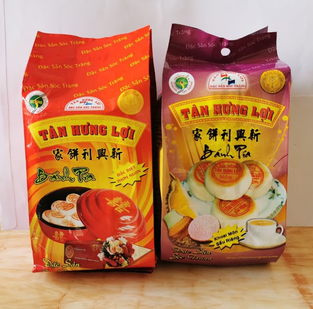 2 GÓI BÁNH PÍA ĐẬU XANH SR VÀ KHOAI MÔN SR TRỨNG MUỐI - 1KG (MỖI GÓI 500G)