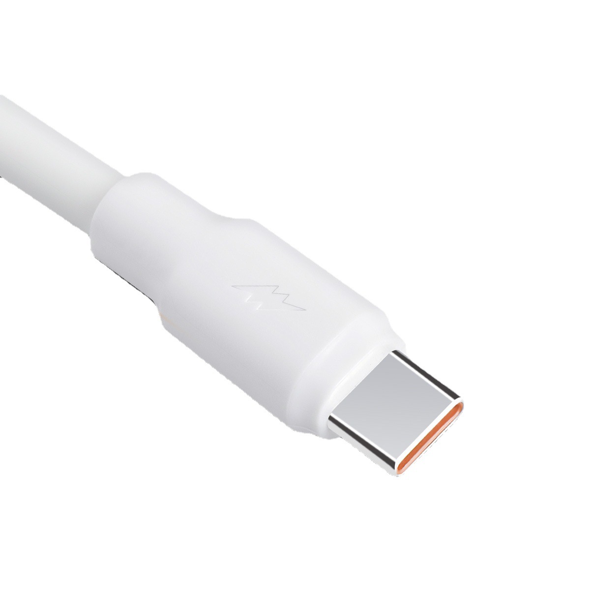 [Cáp Silicon Trắng 1M/2M-Đầu Type C] Dây Sạc Cáp sạc nhanh Type C Dòng Sạc 6A Trắng