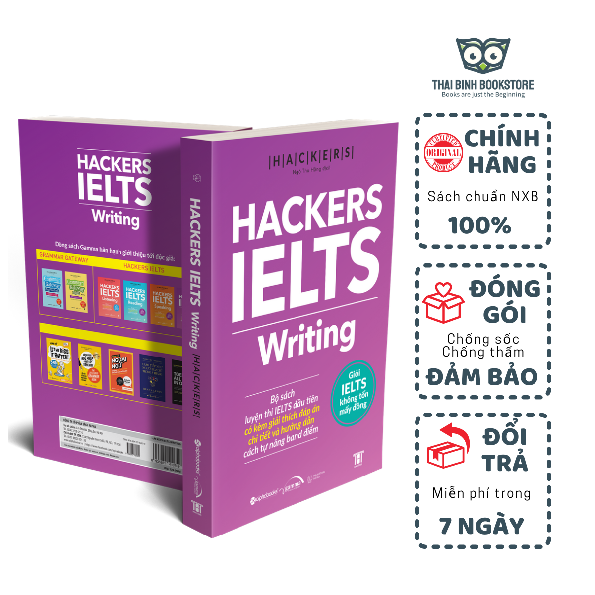 Sách - Hackers Ielts Writing - Viện ngôn ngữ Hackers - Thái Bình Bookstore