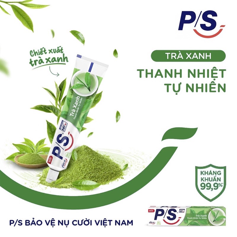Kem đánh răng PS trà xanh 180g