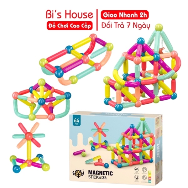 [Mã LIFETOYS1 giảm 30K đơn 99K] Đồ chơi lắp ráp xếp hình khối xây dựng cho bé tư duy sáng tạo - Đồ chơi trí tuệ Bi house