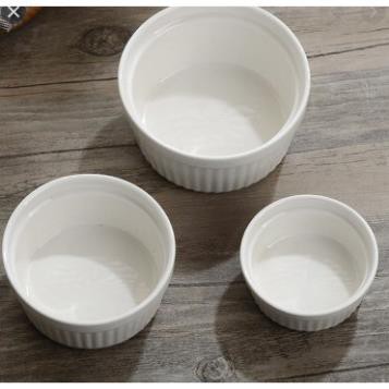[HÀNG CHẤT LƯỢNG] Khuôn sứ Ramekin Tròn Sọc Làm Bánh 7cm