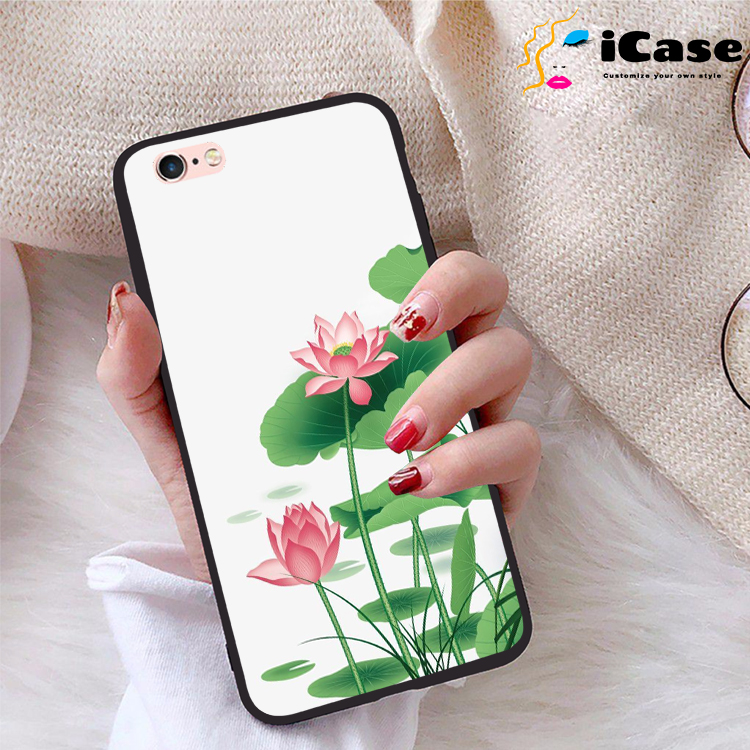 Ốp lưng iPhone 6 viền dẻo TPU BST Sen
