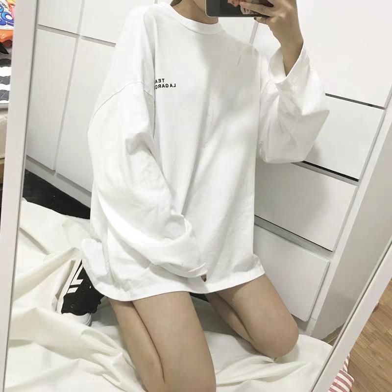 [CHẤT VẢI SIÊU MỊN] ÁO THUN NỮ TAY DÀI FORM RỘNG