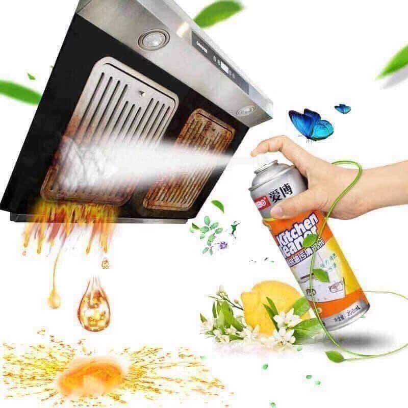 [ĐƠN 49K FREESHIP 15K] Bình xịt bếp KITCHEN CLEANER bọt tuyết