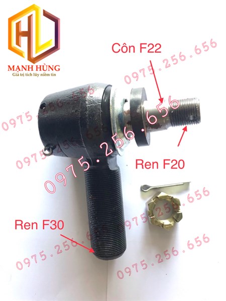 Rô tuyn EQ144/145 có chốt (Ren ngoài 30 côn 22) rô tuyn thaco 8 tấn thaco trường hải chiến thắng
