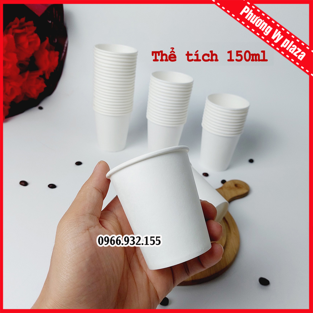1000 chiếc cốc giấy 150ml - 5oz ly giấy dùng 1 lần