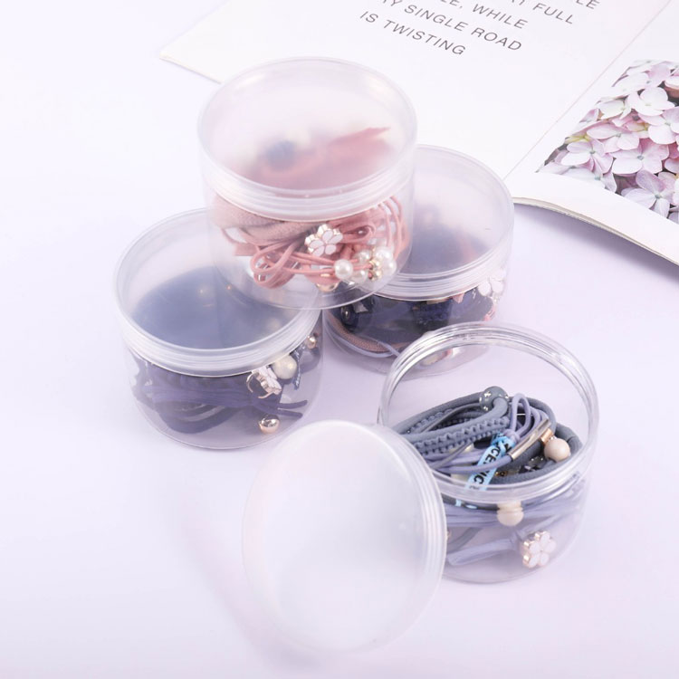 Box of 12 beautiful Korean hair ties (light blue)