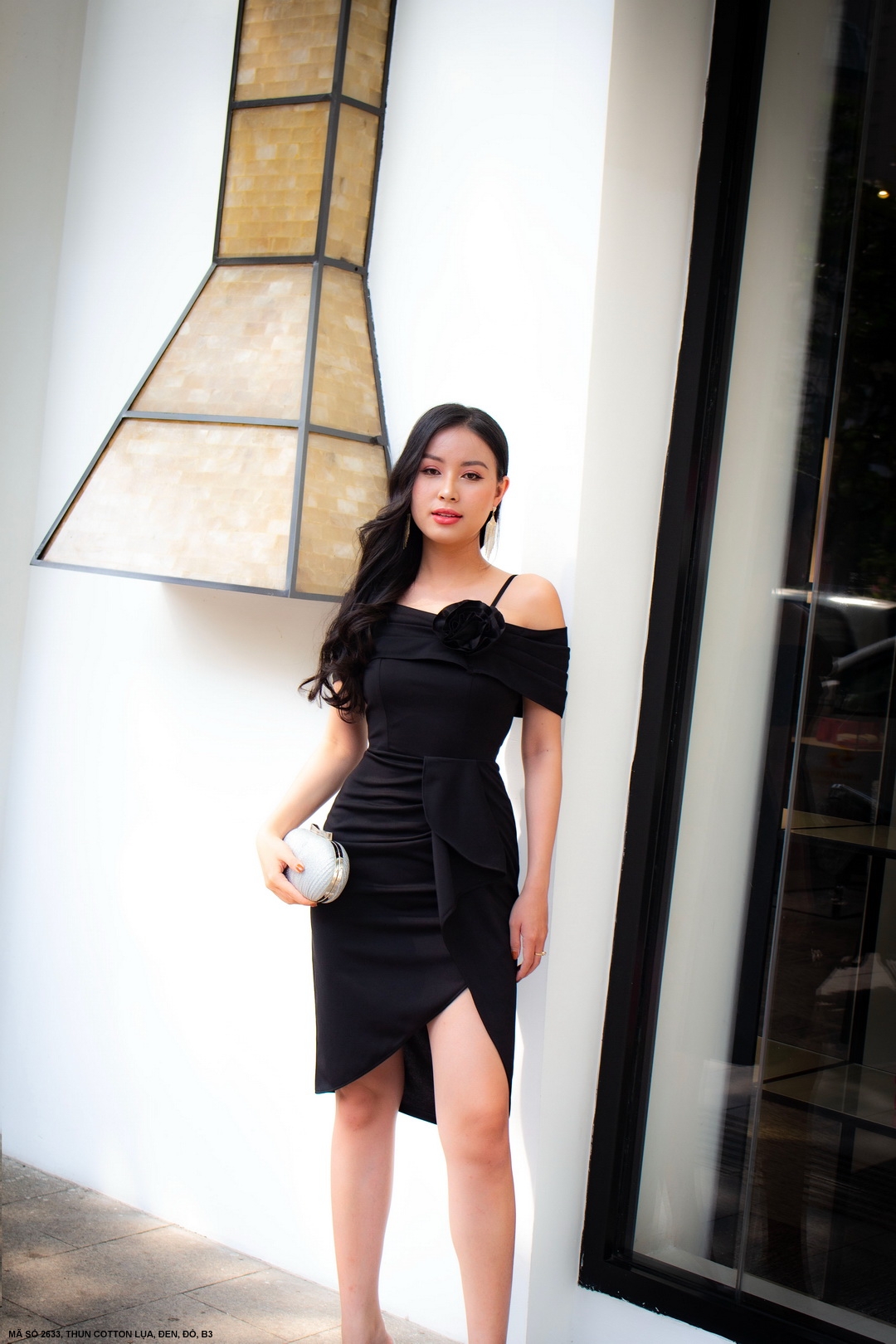 MYDU SHOP | MS 2633 – Đầm Trễ Vai Xếp Ly Dấu Bụng Thanh Lịch, Tôn Dáng