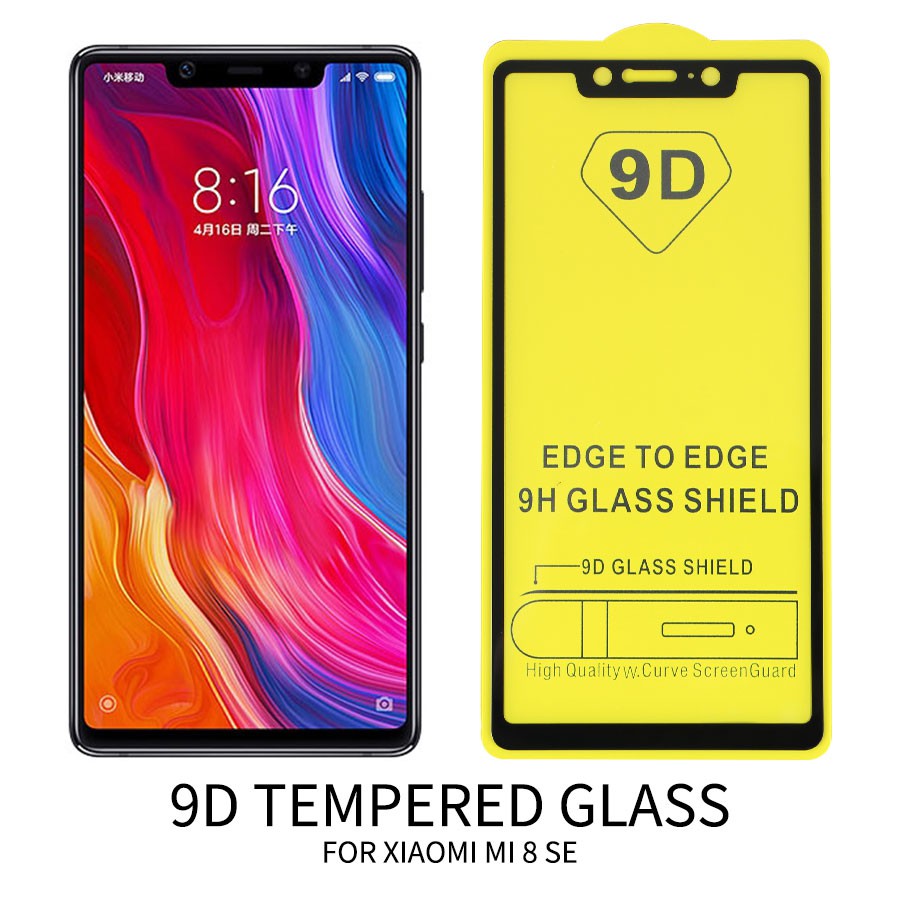 Xiaomi mi 8 se, mi8 se, mi8 se, mi8se - kính 9d full màn hình full keo độ cứng 9h