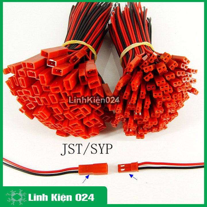Dây nối jst-2p đỏ
