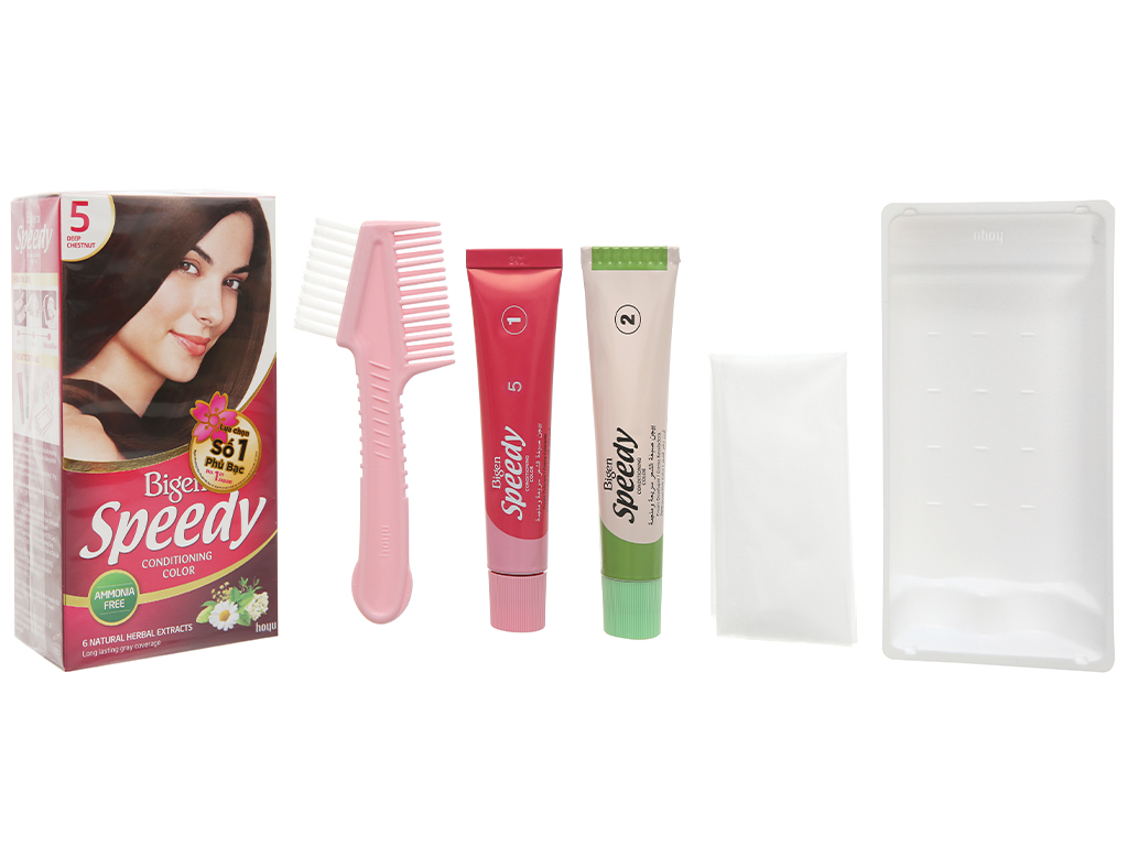 Thuốc nhuộm tóc Bigen Speedy số 5 (Màu nâu hạt dẻ đậm)