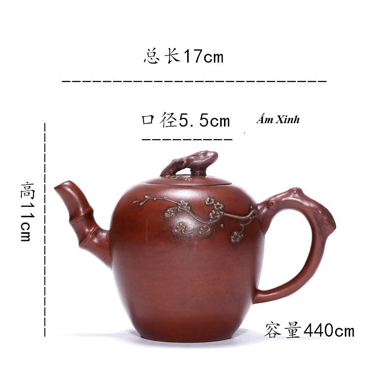 Ấm Tử Sa Nghi Hưng Báo Xuân Hoa