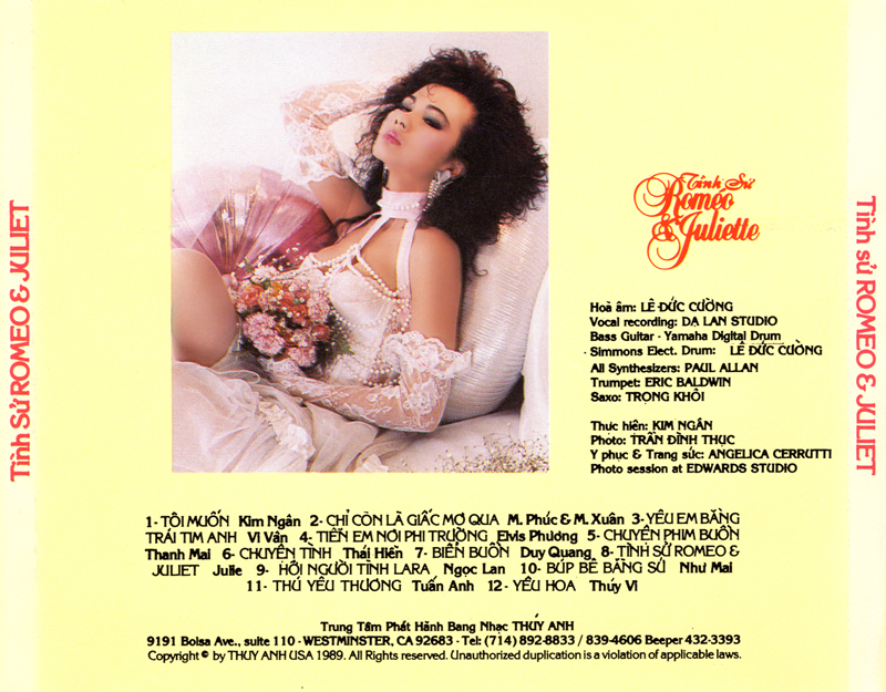 Thúy Anh CD019 - Tình Sử Romeo & Juliet