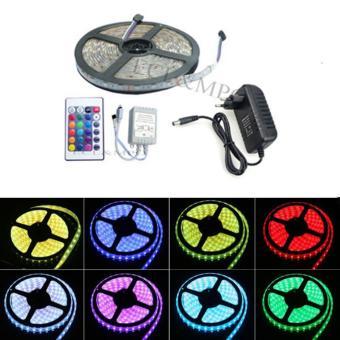 Bộ đèn led dây 5050 rgb-5m có keo dán chống nước