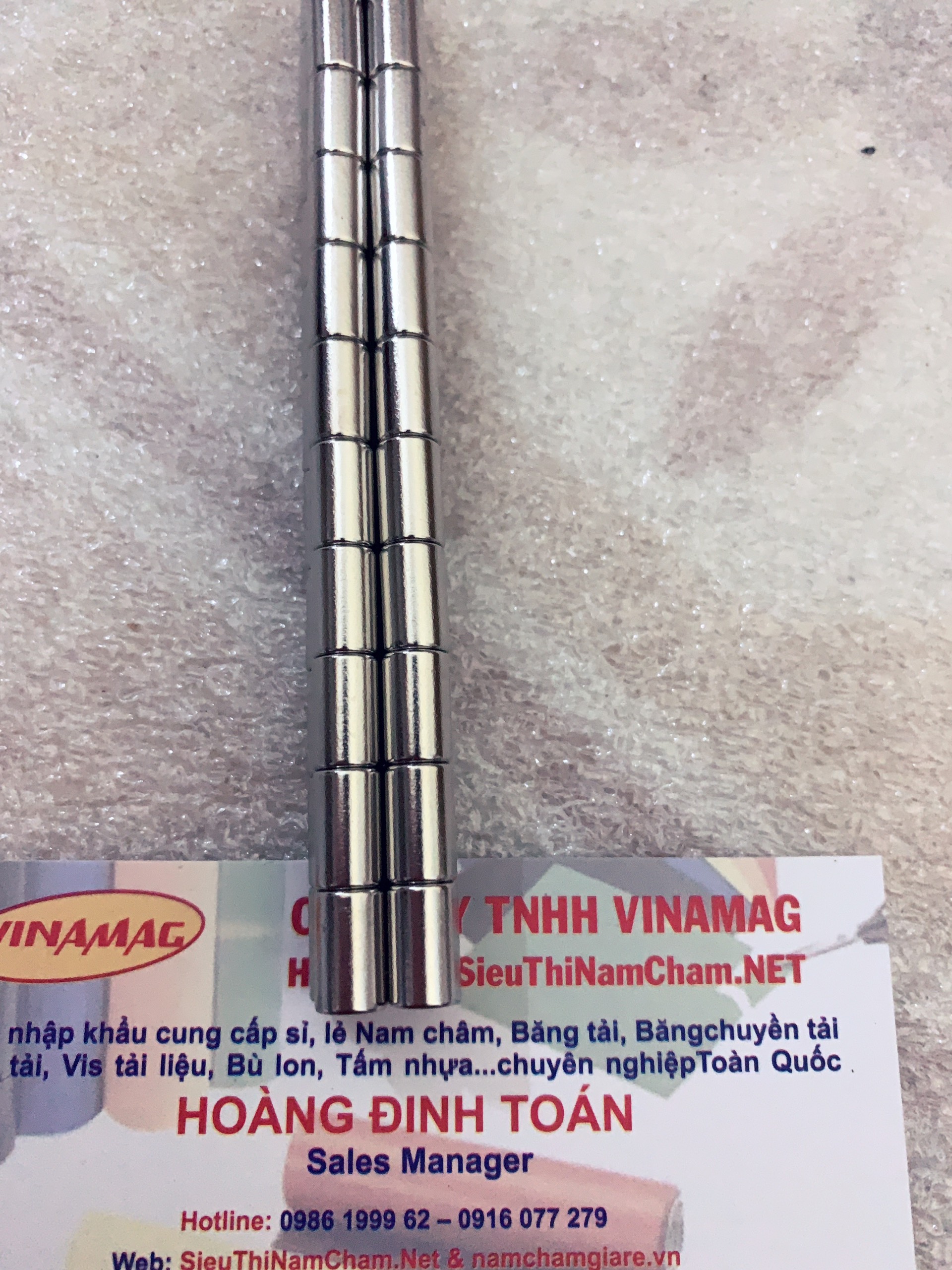 Nam châm viên D6x10mm ( set 10 viên )