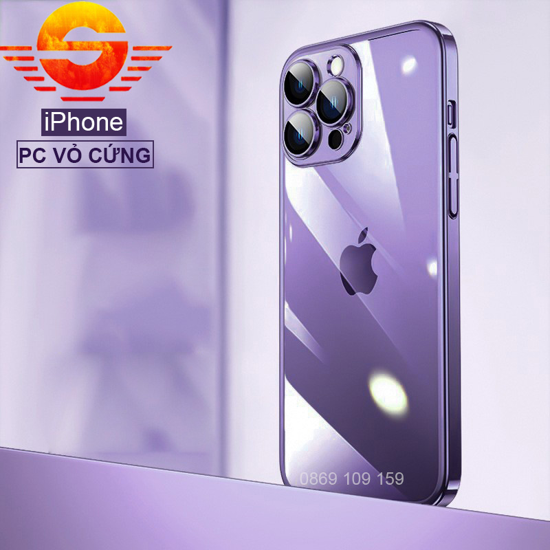 Ốp lưng iPhone 14 Plus/ 14 Pro/ 13 Pro Max PC cứng chống ố vàng