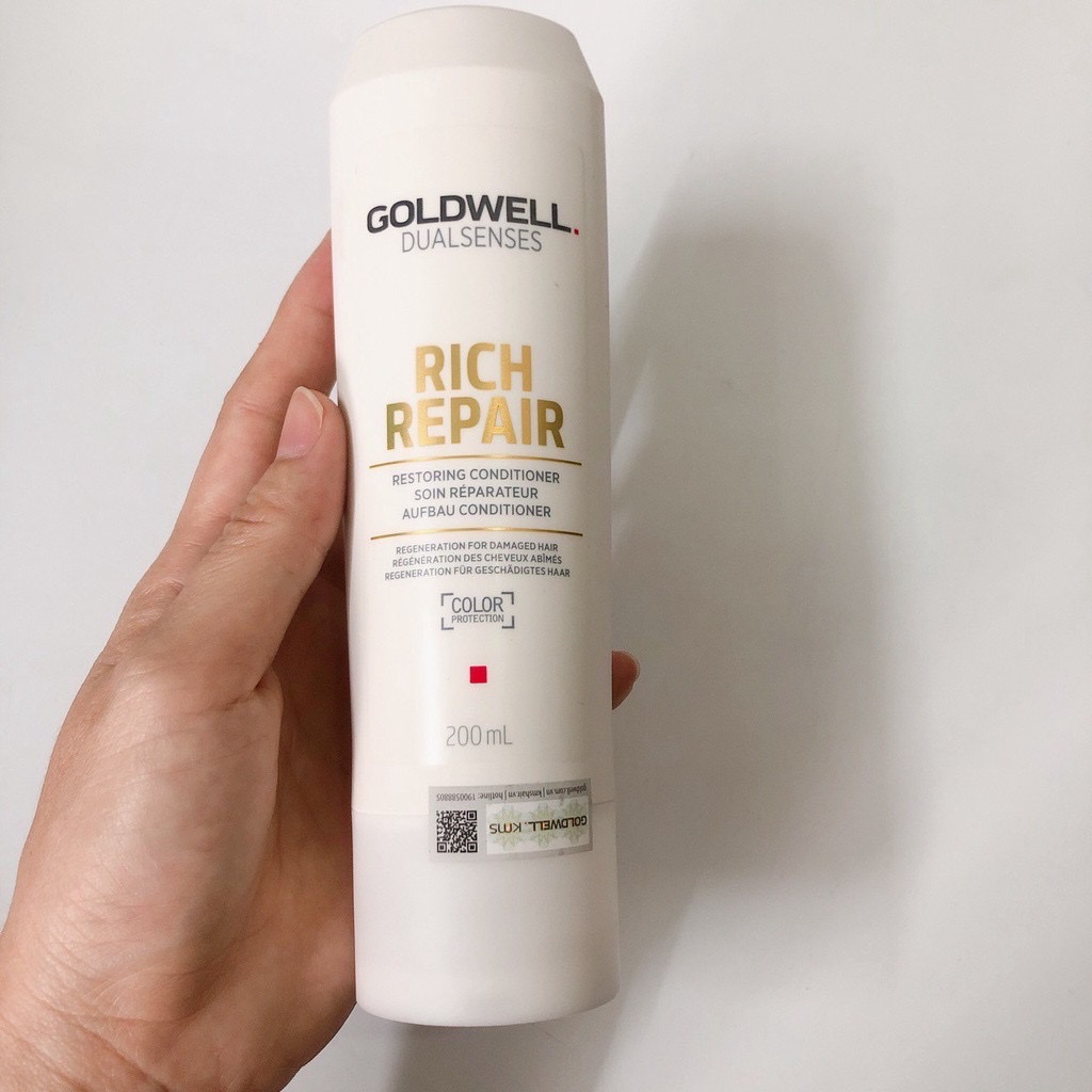 Dầu xả siêu phục hồi tóc hư tổn goldwell rich repair conditioner 1000ml