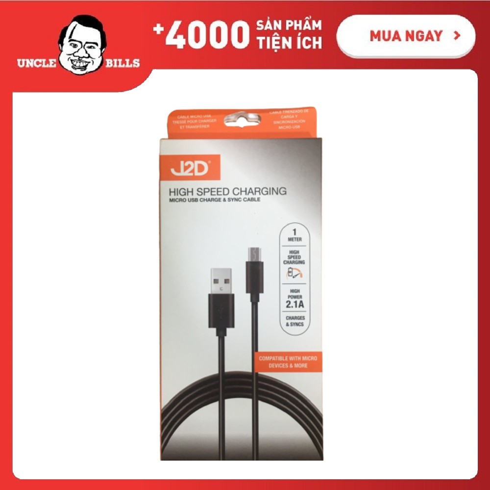 Dây cáp micro USB UBL ET0291 1m (Đen)