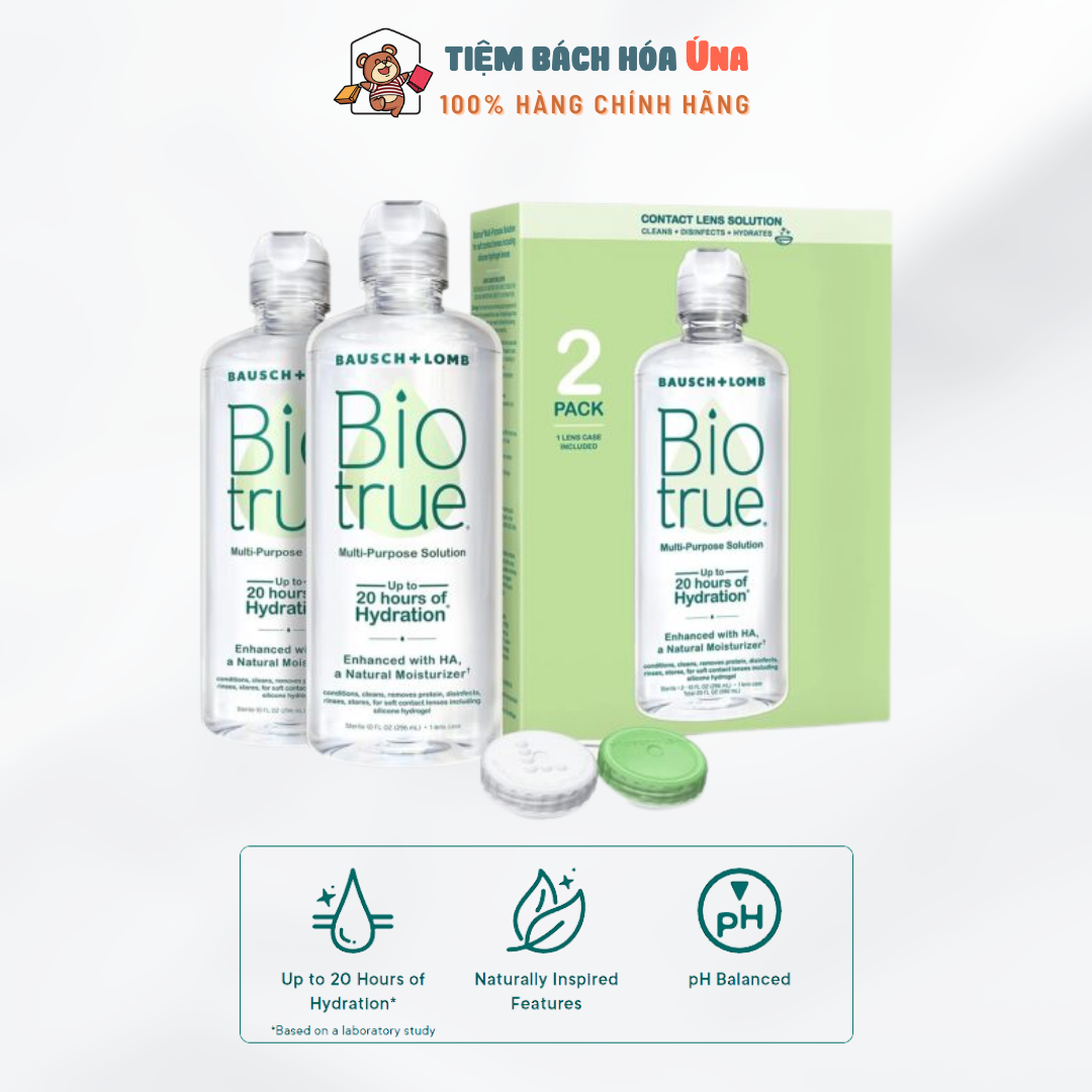 Nước vệ sinh contact lens Biotrue Multi-Purpose Solution 473ml
