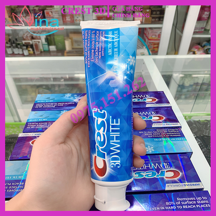 [HCM]Kem Đánh Răng Crest 3D White Arctic Fresh 135ml