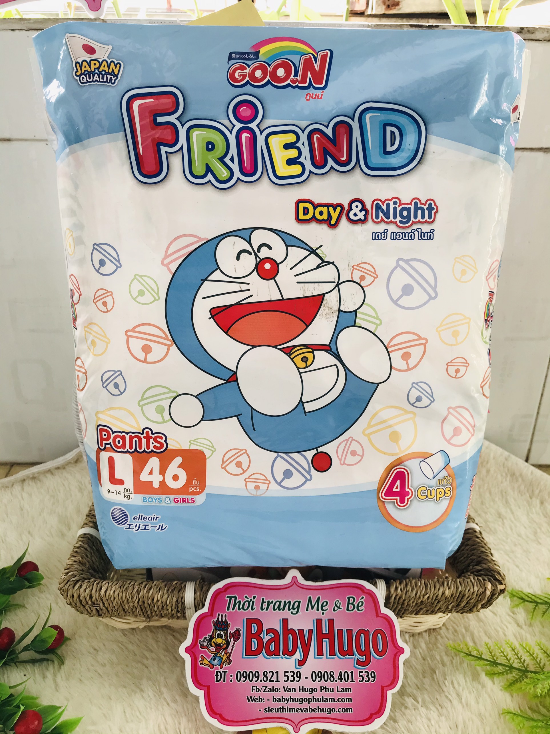 Tã quần Goon Friend size L - 46 miếng (Cho bé 9 - 14kg)