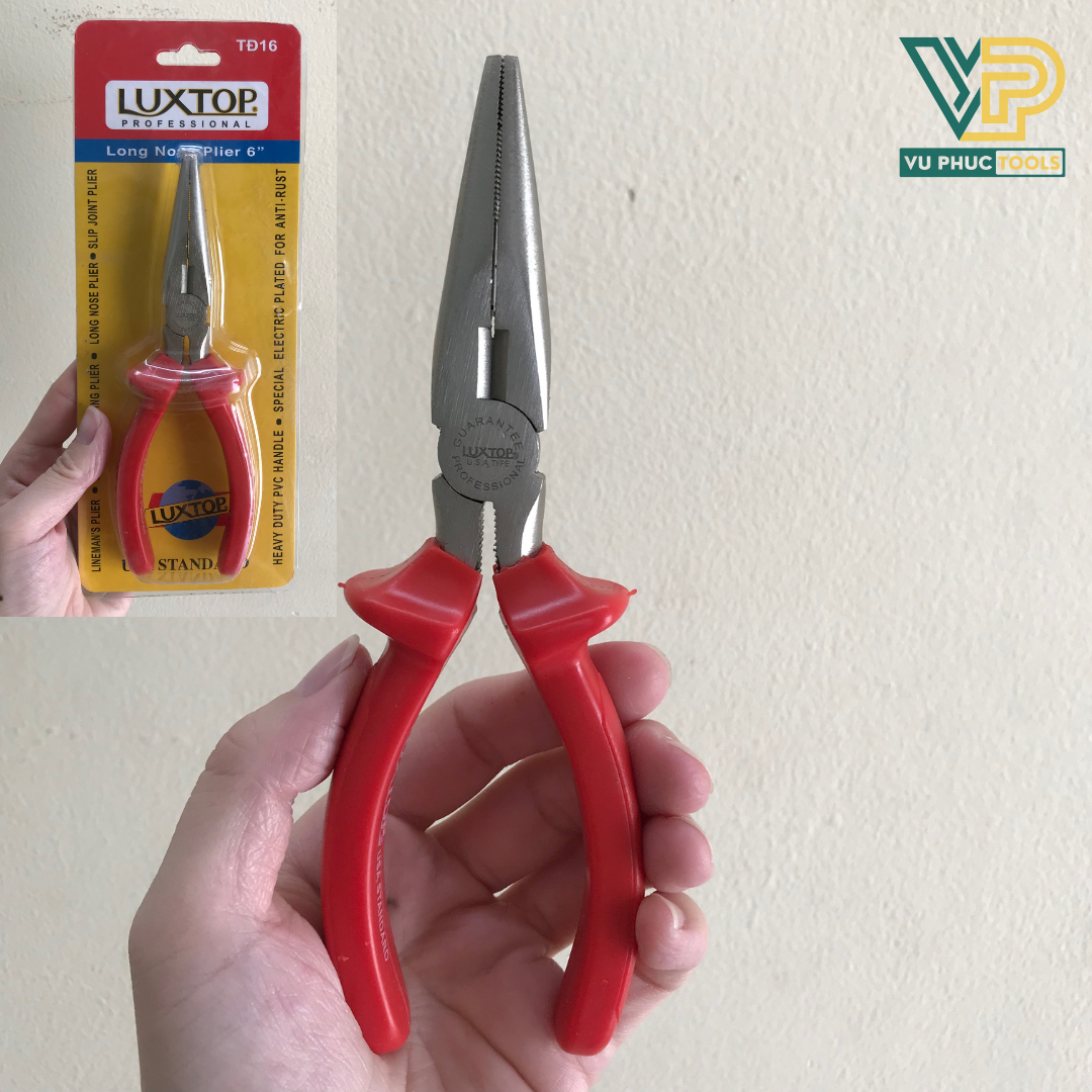 [ HÀNG CHÍNH HÃNG LUXTOP] KÌM CÁN ĐỎ LUXTOP CẮT NHỌN ĐIỆN "6"