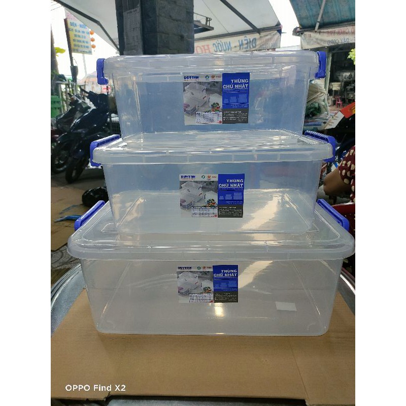 Thùng Chữ Nhật Nhựa Duy Tân Nhiều Size